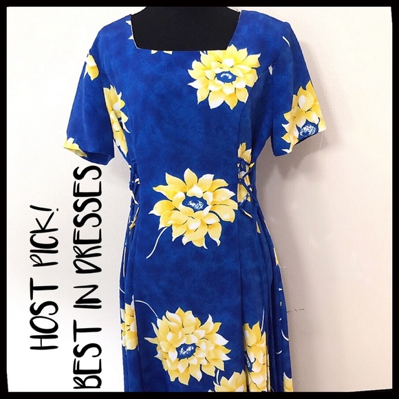 Vintage Olivia Rose Floral Maxi Dress w/ Side Ties - Picture 4 of 8